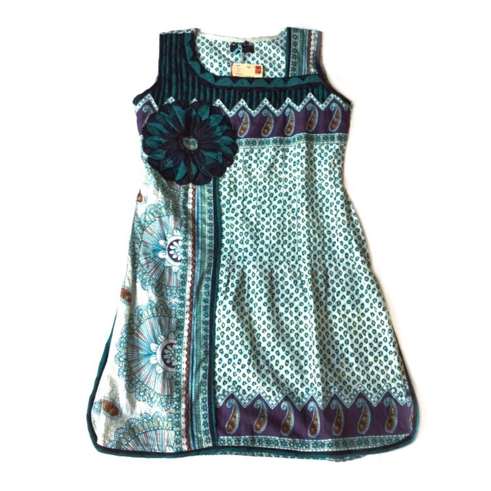 18 Fire Hippy Boho Funky Music Festival Dress NWT